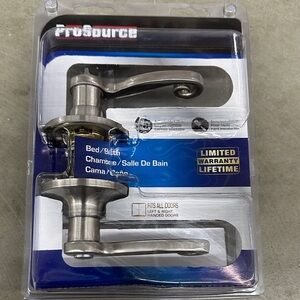 Satin Nickel Bed/Bath Lever Door Handle - Satin Nickel